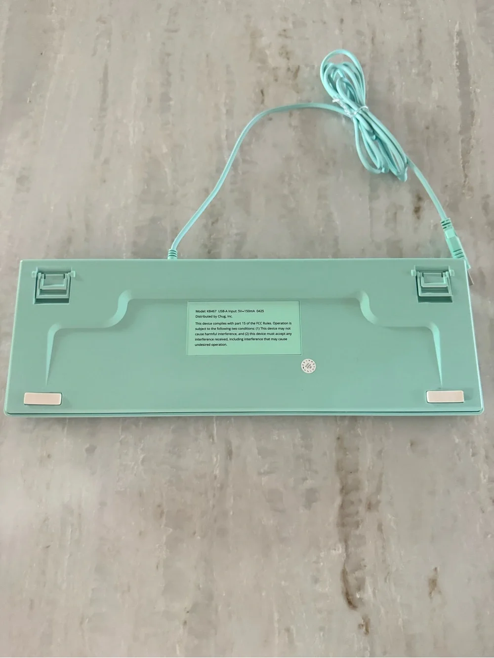 Mint Green Wired Mechanical Keyboard